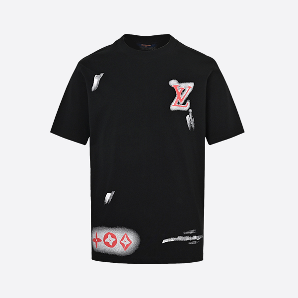 ルイ・ヴィトン 25ss ロゴプリント半袖シャツ