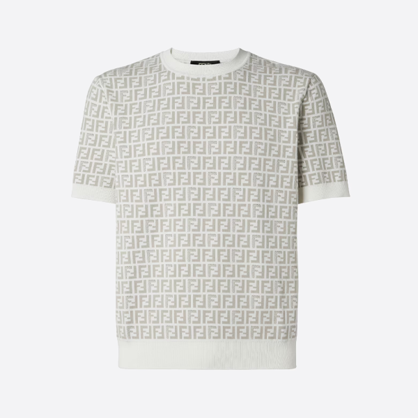 フェンディ ジャカードニット 半袖Tシャツ