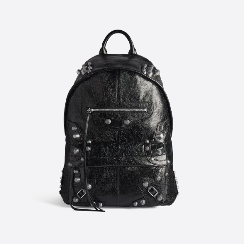 バレンシアガ ブラック リベット バックパック 766297210KR1000