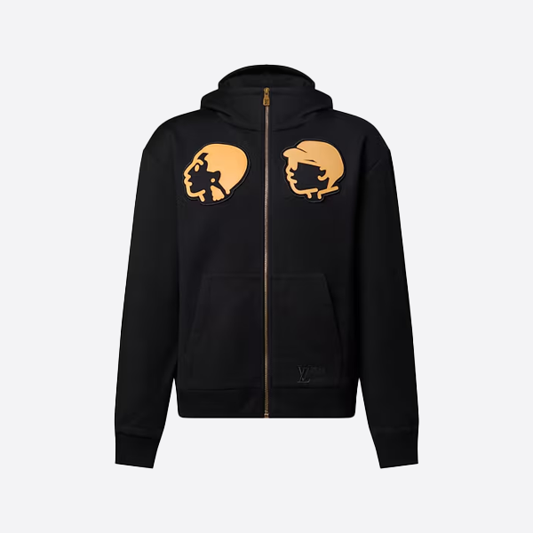 ルイ・ヴィトン 25FW NIGOコラボ レザー刺繍ジッパージャケット