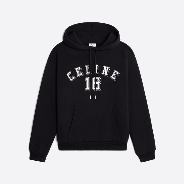 セリーヌ レタープリント フード付きスウェットシャツ