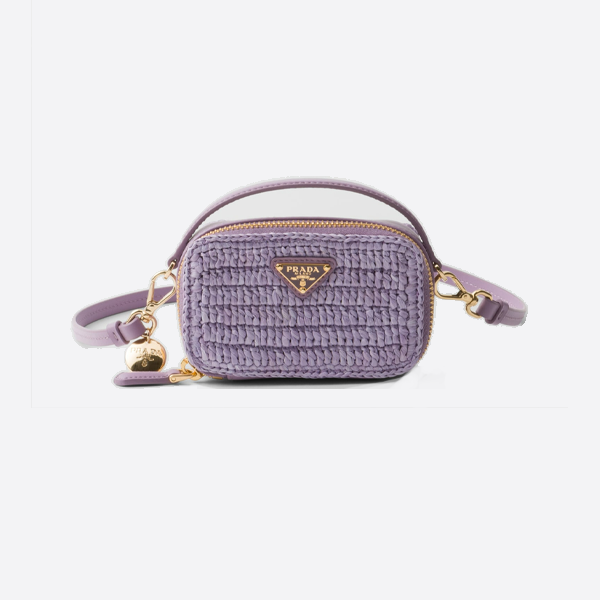 プラダの新作織りハンドバッグ 1NR025