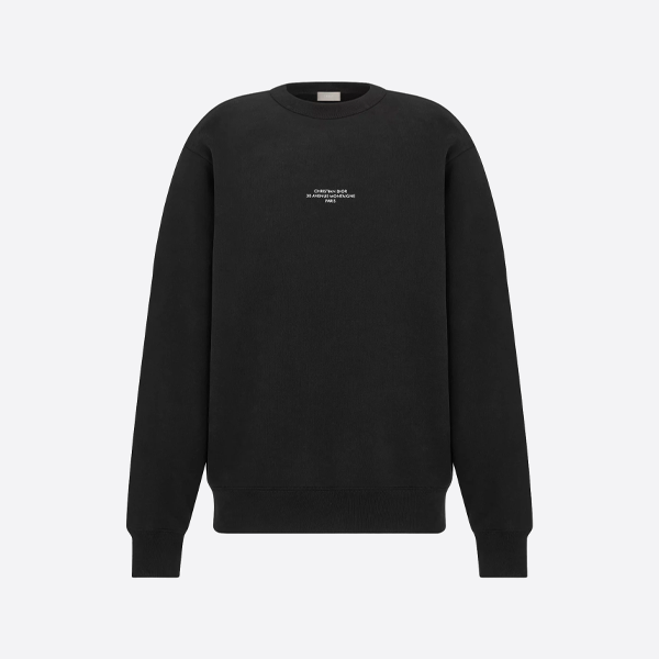 ディオール スローガン ロゴ スウェットシャツ ブラック