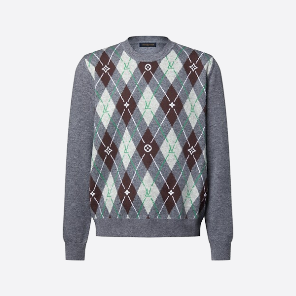 ルイ・ヴィトンのダイヤモンドジャカードニットセーター