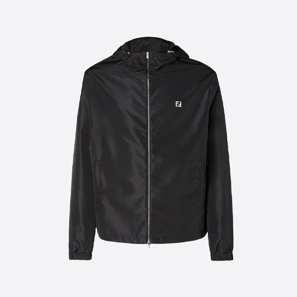 フェンディ ハードウェア テクニカルファブリック フード付きジャケット