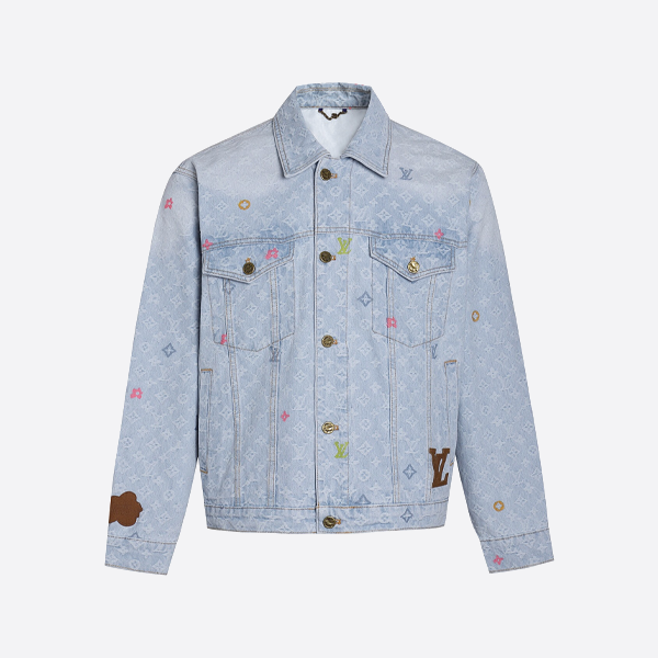 ルイ・ヴィトンのペイントジャカードデニムジャケット