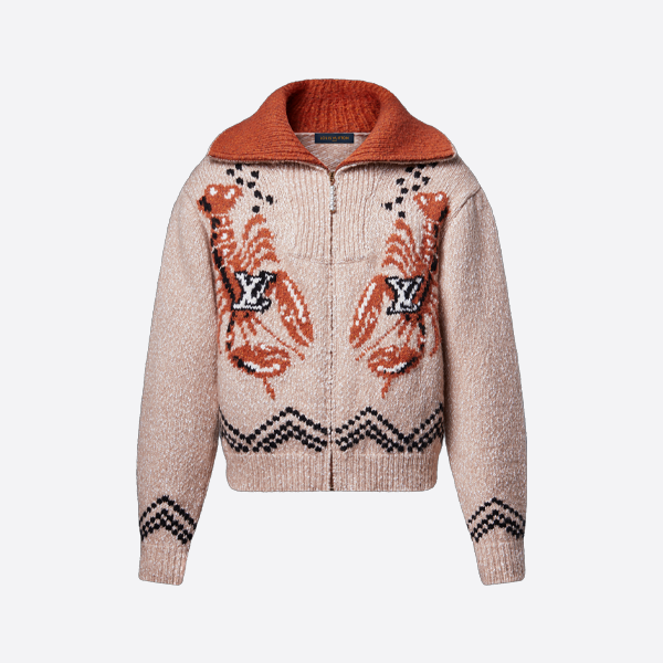 ルイ・ヴィトンのウールロブスターカーディガンジャケット