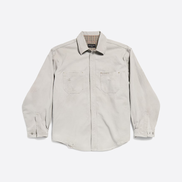 バレンシアガのシャツジャケット