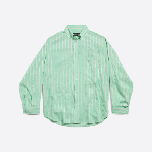 バレンシアガの縦縞シャツ