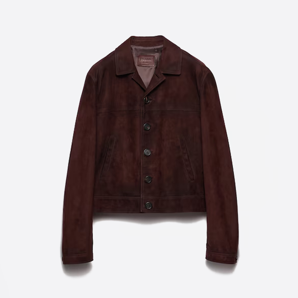 プラダのカシミアレザージャケット