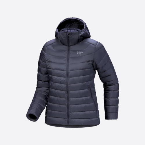アークテリクス フード付きダウンジャケット ダークブルー