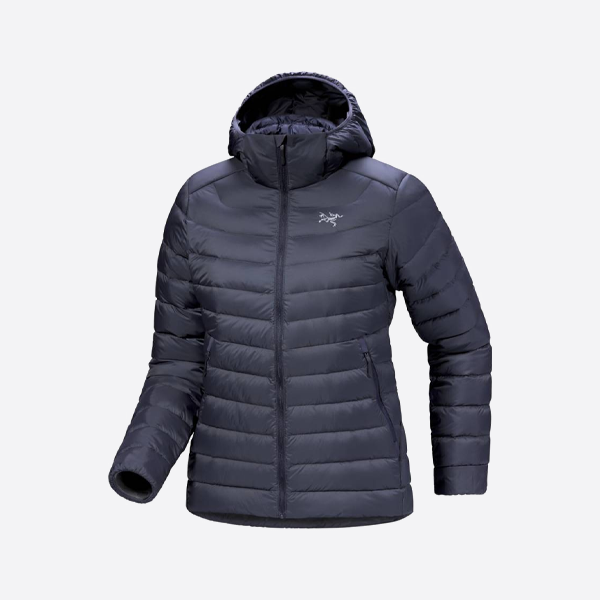 アークテリクス フード付きダウンジャケット ダークブルー