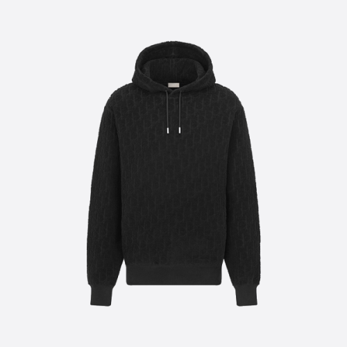 ディオール オブリーク プリント フード付きスウェットシャツ ブラック