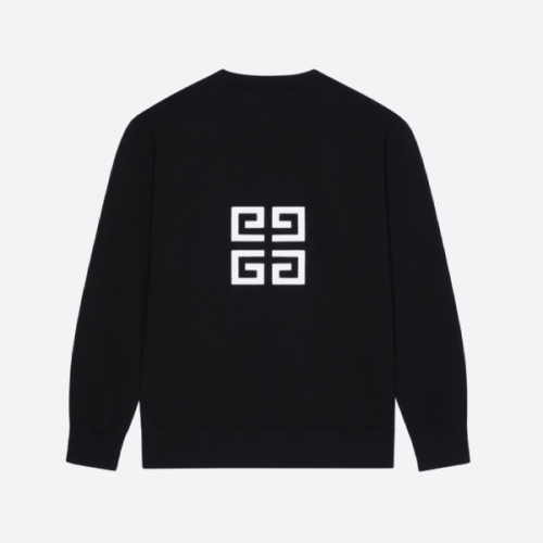 ジバンシィのクルーネック スウェットシャツ（フロントとバックに 3D 刺繍入り）