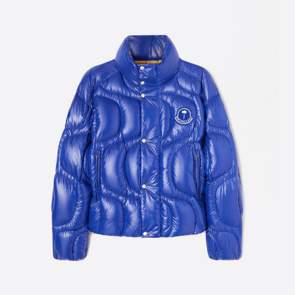 モンクレール X パームエンジェルス ジョイント ダウンジャケット ブルー