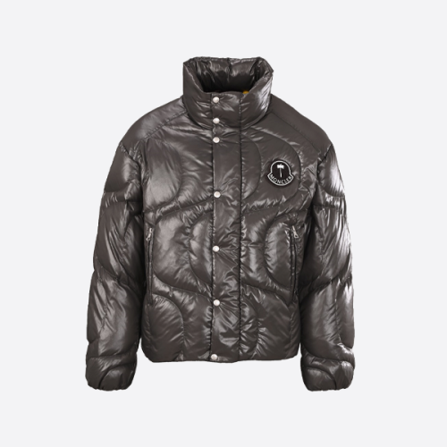 モンクレール X パームエンジェルス ジョイント ダウンジャケット ブラウン