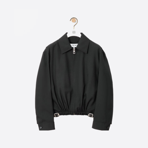 ロエベのロゴ刺繍ジャケット