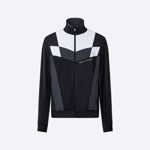 ルイ・ヴィトンのカラーブロックジップアップジャケット