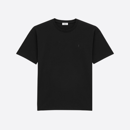 サンローラン ブラック ロゴ 半袖 Tシャツ